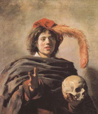 Frans Hals Young Man with a Skull (mk08) china oil painting image